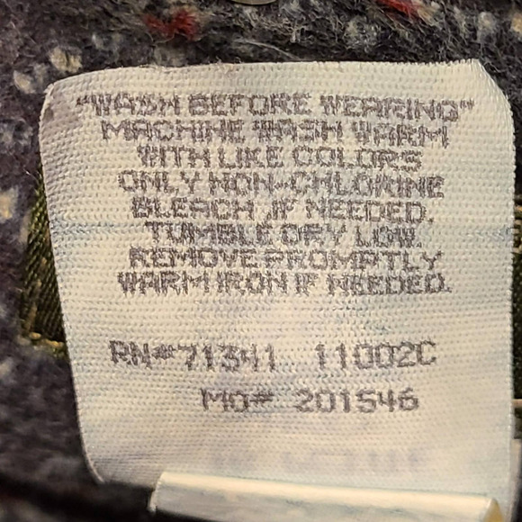 L.L. BEAN Double L Relaxed Fit High‎ Rise Flannel Lined Jeans Women's Size 18P - Picture 10 of 10